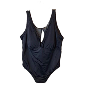 Time And Tru Womens Swimsuit 1 Piece Plus Size 3X 24W 26W Black Full Seat New